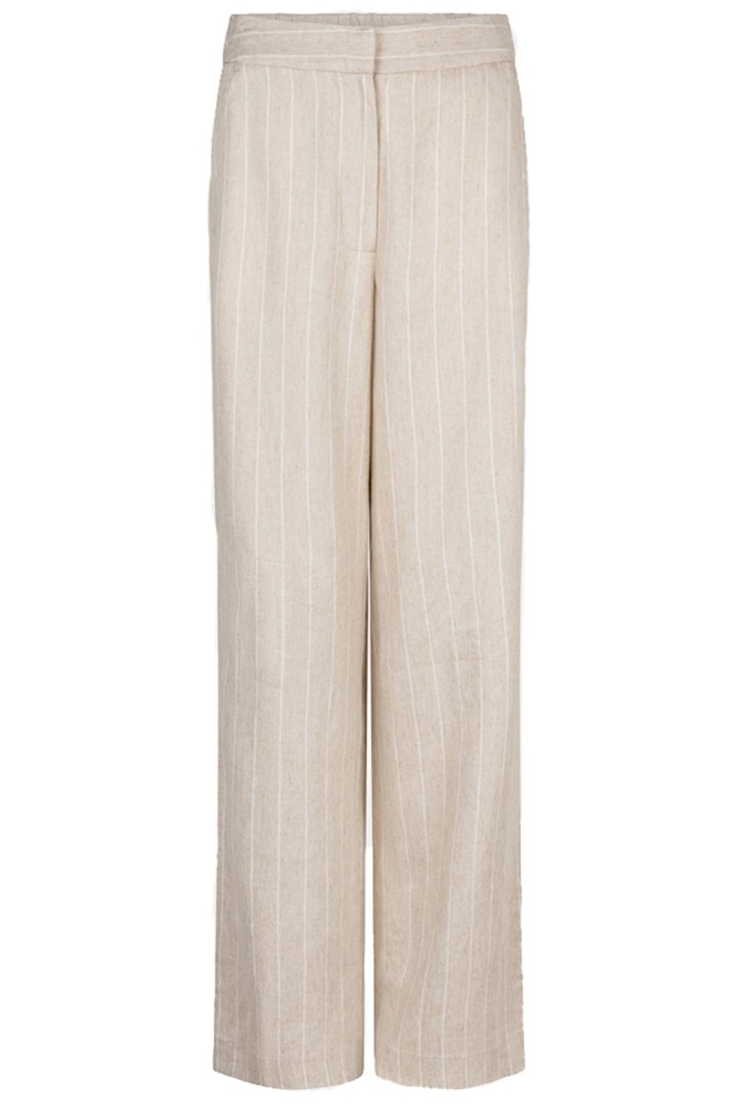 TROUSERS LINNEN STRIPE SP25 17007 180 sand